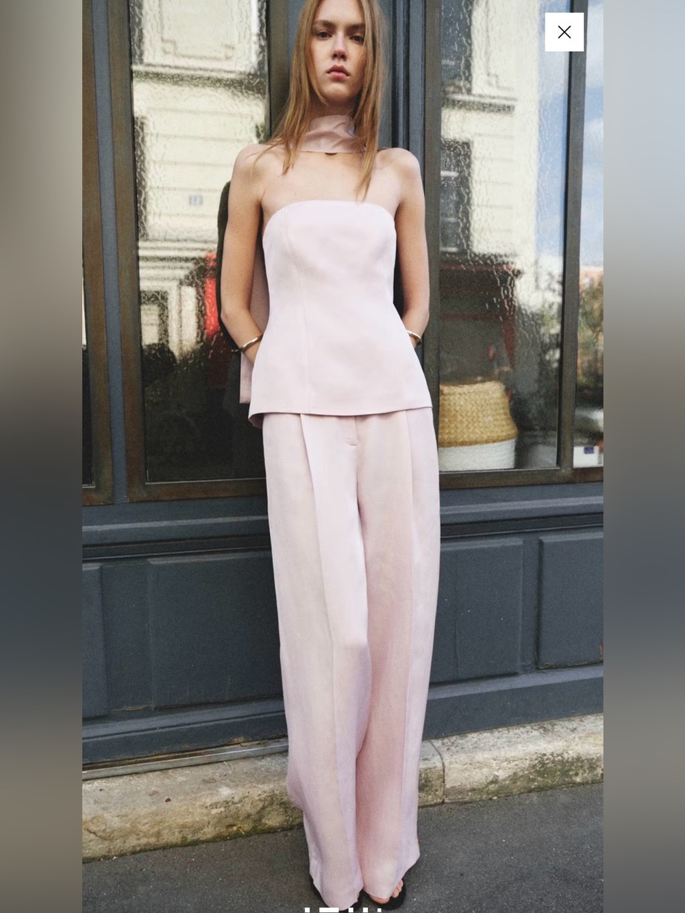 Mango Scarf Neck Top - Size S - Worn once and in perfect condition!
